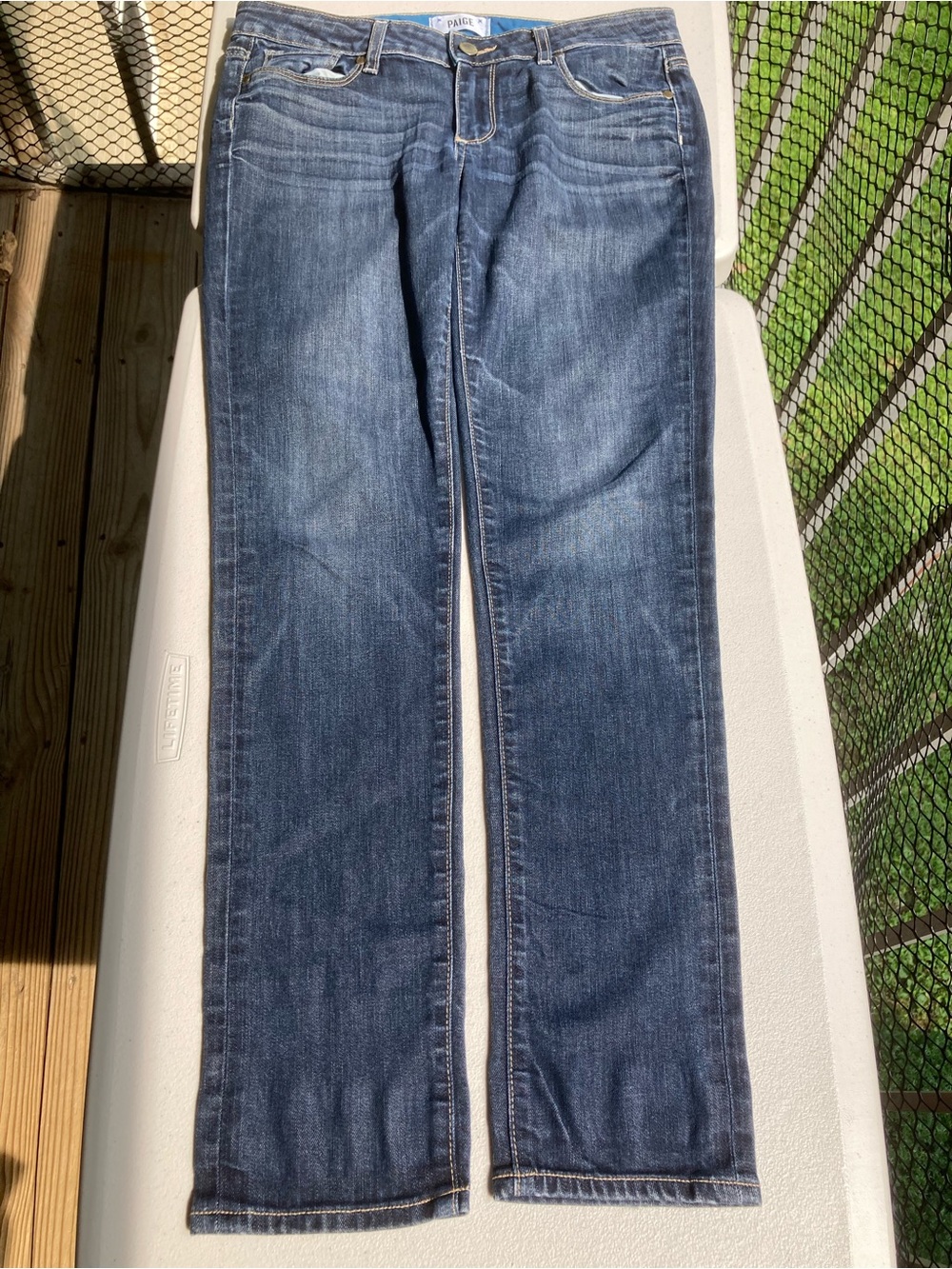 Paige Jimmy Jimmy Skinny Dark Blue Wash Jeans